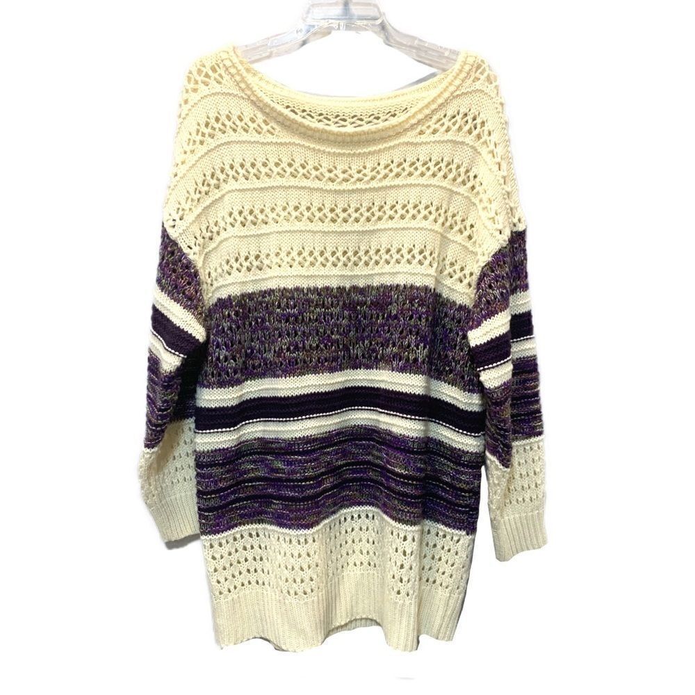 Oversize long sleeve acrylic extra-large sweater - Picture 2 of 8